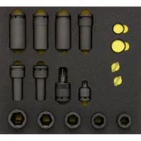 Elora Impact-Kraft-Steckschlüssel-Satz 1/2", 6-kant, 17-teilig, -OMS-23