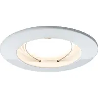 Paulmann Einbauleuchten Set Coin satiniert rund starr LED 3x6,8W 2700K 230V 51mm Weiß matt / Alu Zink