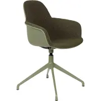 Zuiver 2er Set Albert Kuip Esszimmerstuhl drehbar Aluminium/Polyester