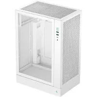 DeepCool CH170 PLUS WH, Tower, PC, Weiß, micro ATX, Mini-ITX, Acrylnitril-Butadien-Styrol (ABS), Gehärtetes Glas, SPCC, 16,4 cm
