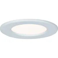 Paulmann Quality Einbauleuchten Set Panel rund LED 1x6W 2700K 230V 115mm Weiß/Kunststoff