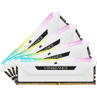Corsair Vengeance RGB Pro CMH64GX4M4E3200C16W, 64 GB, 4 x 16 GB, DDR4, 3200 MHz, 288-pin DIMM, Weiß