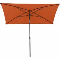 Siena Garden City Mittelstockschirm anthrazit/terracotta 140x210cm