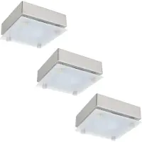 Paulmann Möbel ABL Set Quadro 3x20W 60VA 230/12V G4 80mm Chrom matt/Satin/Stahlblech/Glas