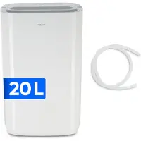 Medion DH20 Luftentfeuchter elektrisch (bis zu 100m³ (20m²), 20Liter/24h, 43db leise, elektrischer Raumentfeuchter, Normalbetrieb, Wäschemodus, Ventilatorbetrieb, Timer, Bodenrollen, Entfeuchter)