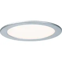 Paulmann Quality Einbauleuchten Set Panel rund LED 1x18W 2700K 230V 220mm Chrom matt/Kunststoff