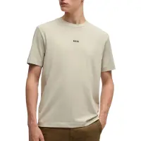 Hugo Boss Relaxed-Fit T-Shirt mit geschichtetem Logo-Print Grösse XXL