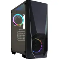 Xilence Xilent Blast X505.ARGB Gaming PC Gehäuse, RGB ATX Midi Tower, schwarz