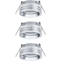 Paulmann 3er Spot-Set 2Easy Premium Einbauleuchten Curl schwenkbar 51mm Alu