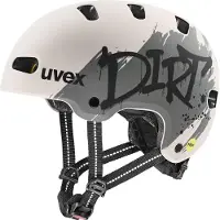 Uvex kid 4 style MIPS dirt warm grey matt | 55-58.