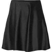 Y.A.S Minirock "YASPELLA HW VOLUME SHORT SKIRT S. NOOS", Damen, Gr. 34, schwarz, Web, Obermaterial: 97% Polyester, 3% Elasthan, unifarben, kurz, Röcke Minirock