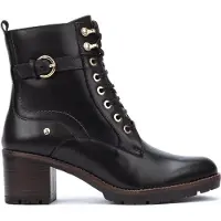 Pikolinos Damen Stiefelette Leder Schnürboot Schnalle Llanes W7H-8510, Größe:40 EU, Farbe:Schwarz