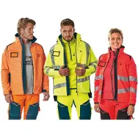 Mascot Damen Fleecepullover mit Reißverschluss ACCELERATE SAFE Hi-vis Orange / Schwarzblau S - 19453-316-14010-S - Hi-vis Orange / Schwarzblau