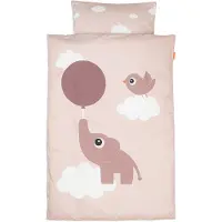 Done by Deer Elphee Bettwäsche Babybett 70 x 100, Rosa