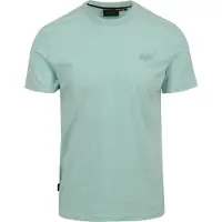Superdry Rundhalsshirt "ESSENTIAL LOGO EMB TEE" aus Baumwolle und Single Jersey, Slim Fit, Kurzarm, hüftlang