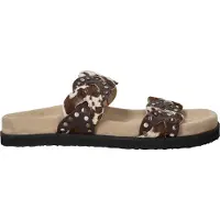 Maruti Flip Flops Damen Evie Hairon Cow Dark Brown-Schuhgröße 40