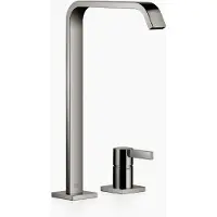 Dornbracht IMO Waschtisch-Zweilochbatterie mit hohem Auslauf, ohne Ablaufgarnitur, Ausladung 220mm, 29218671-19, Farbe: Dark Chrome