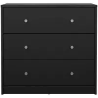 Dmora Kommode - Schwarz 30,1x72,4x68,3h cm