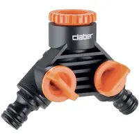 Claber 2-Wege Y-Verteilerventil DN 20 (3/4") m. Reduzierstk.