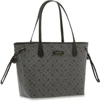 The bridge Anna Leder-Shopper 32cm Schwarz/Gold 0434315A-30