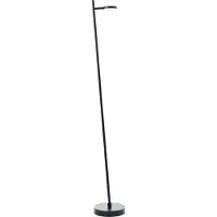 Brilliant LED Stehleuchte Pesso G60176/06 Wohnzimmer, Schlafzimmer, Esszimmer, Flur, Arbeitszimmer Metall/Kunststoff Indoor Boden schwarz - LED fest integriert