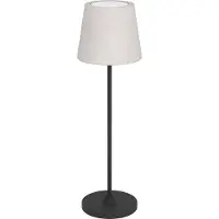 Eglo Tischlampe Leonero Weiß mit Stoff