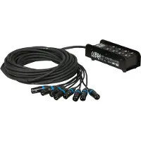 DAP CobraX 8 StageSnake Multicorekabel mit X-Typ Stecker und Schutzabdeckung, 15 m