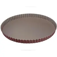 Gobel - Tortenform, rund, geriffelt - antihaftbeschichtet - fester Boden - Ø 300/280 mm H 25 mm - 226342