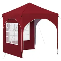 Syfax Pop-up Partyzelt 192 x 192 x 245 cm Bordeauxrot