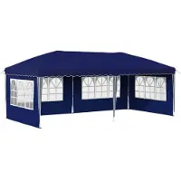 Syfax Pop-up Partyzelt 575 x 289 x 245 cm Blau