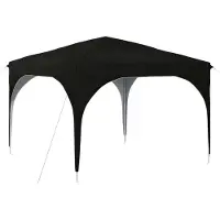 Syfax Pop-up Partyzelt 290 x 290 x 245 cm Schwarz