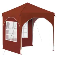 Syfax Pop-up Partyzelt 192 x 192 x 245 cm Terrakotta