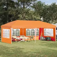 Prolenta Maison Exclusive - Pop-up Partyzelt 574 x 289 x 245 cm Orange