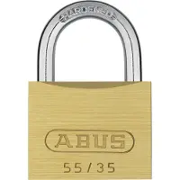 ABUS Vorhangschloss Messing 55, 35, gold, Heimische Sicherheit, 02855