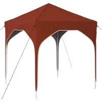 Syfax Pop-up Partyzelt 194 x 194 x 245 cm Terrakotta