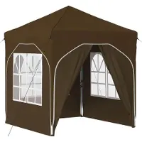 Syfax Pop-up Partyzelt 192 x 192 x 245 cm Taupe