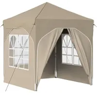 Syfax Pop-up Partyzelt 192 x 192 x 245 cm Creme