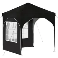 Syfax Pop-up Partyzelt 192 x 192 x 245 cm Schwarz
