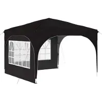 vidaXL “2026 Modern“ Schwarz Pop-up Partyzelt 290 x 290 x 245 cm Schwarz - Designermöbel 51804 - Pavillons & Partyzelte