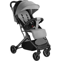 TecTake Buggy-Kinderwagen Finn Einhand-Klappmechanismus, mit 5-Punkt-Gurt, Feststellbremse, Schutzbügel für 0 bis 36 Monate geeignet, Belastbarkeit 15 kg