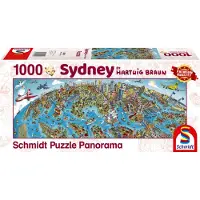 Schmidt Spiele Hartwig Braun Stadtbild Sidney, 1000 Teile, Erwachsenenpuzzle, Puzzle, Steckpuzzle, 59595