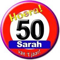 Paper Dreams -Knopf klein – Sarah-Verkehrsschild
