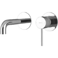 Sapho ULTRASAN 2-Element Waschbeckenarmatur, Auslauf 15cm, Chrom