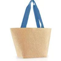 Reisenthel shopper M, Einkaufstasche, Tragetasche, Tasche, Raffia Blue, 15 L, ZS4121