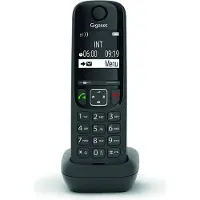 Gigaset AS690HX, DECT-Telefon, Kabelloses Mobilteil, Freisprecheinrichtung, 150 Eintragungen, Schwarz