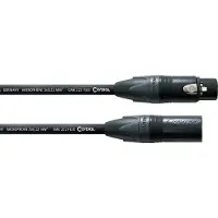 Cordial CPM 3 FM-FLEX, XLR (3-pin), Männlich, XLR (3-pin), Männlich, 3 m, Schwarz