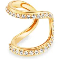 Cai Ear Cuff 925/- Sterling Silber Topas weiß 0,9cm Glänzend 0,004ct/pc. CAI Gelb