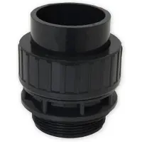 Trend-Pool PVC Verschraubung mit O-Ring | Ø 50 mm | Klebemuffe 2" | AG | PN10 | grau