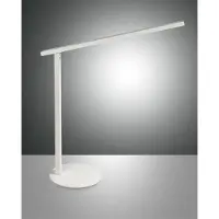 FABAS LUCE Ideal - weiße Tischlampe - Integrierte 10-W-LED, Touch-dimmbar, CCT (3000 K, 4000 K, 5000 K, 6000 K)