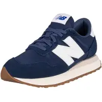New Balance Herren 237V1 Wildleder-Mesh-Trainer, Blau 42 EU